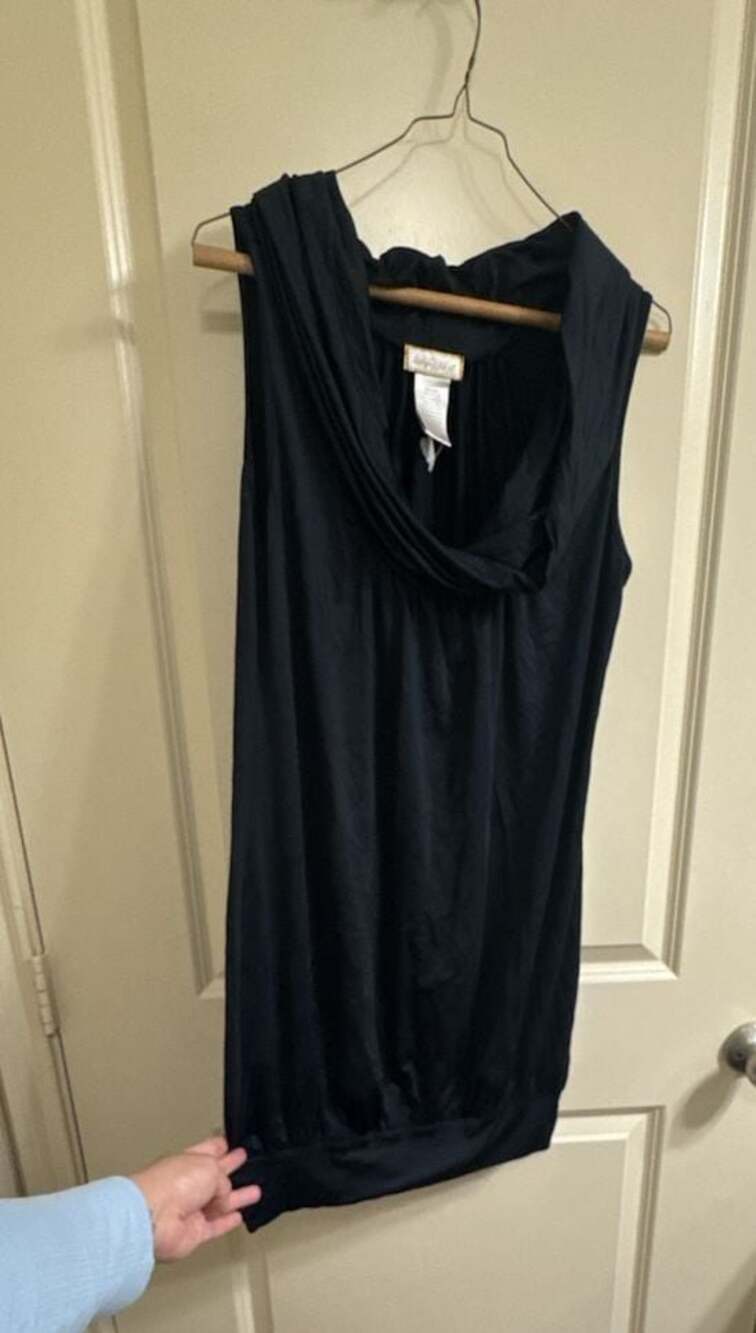 Baby Phat Sleeveless Cowl Neck Dress Black Size L